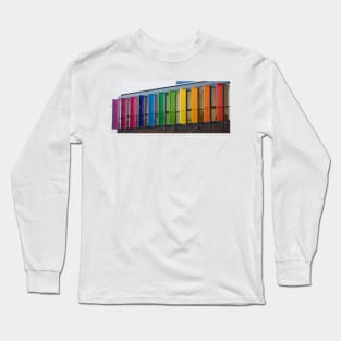 Colorful louvers background Long Sleeve T-Shirt